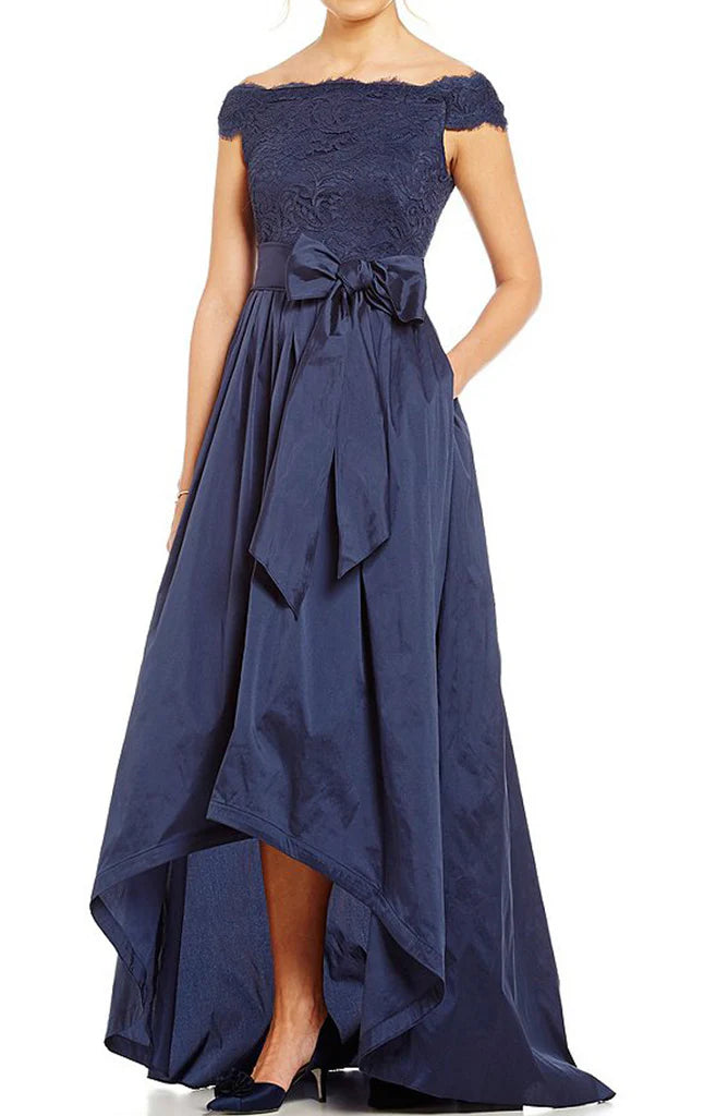 Schulterfreies Abendkleid, formelles Ballkleid